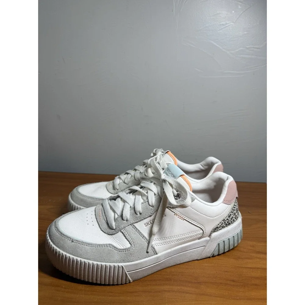 Skechers Court Classics Jade Sneaker Feline Instinct Natural Multi Size 9